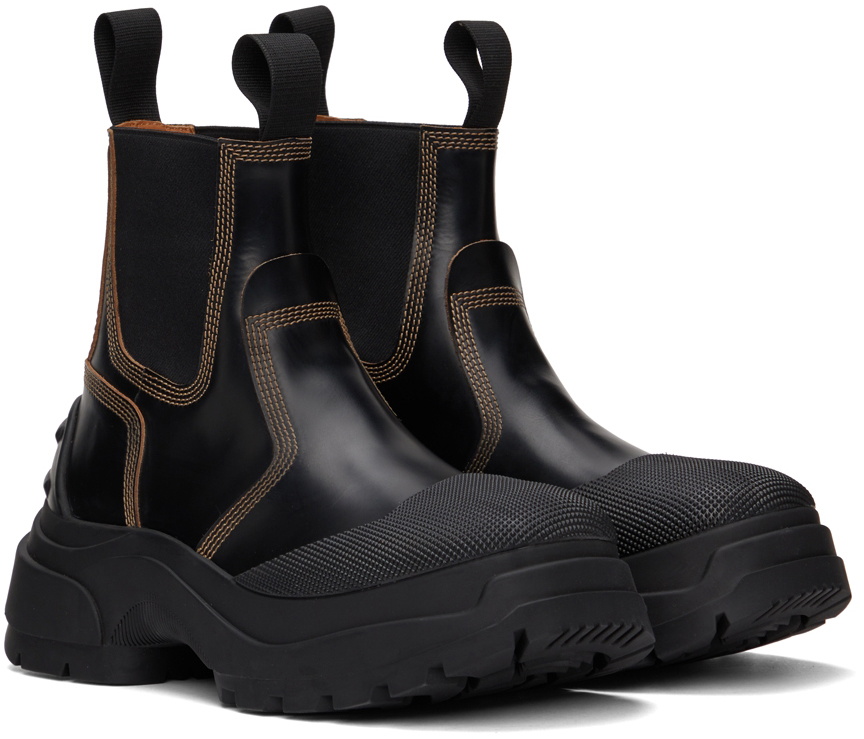 Maison Margiela Black Chunky Chelsea Boots