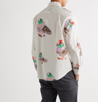 Pop Trading Company - Pigeon Printed Cotton-Poplin Shirt - White