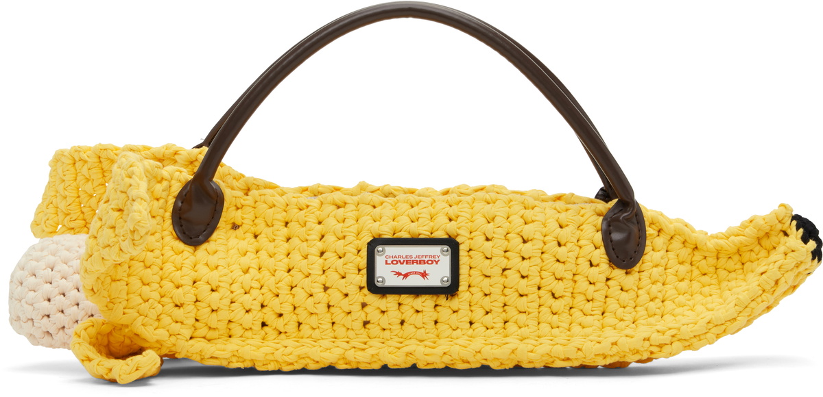 【関税込み】Charles Jeffrey LOVERBOY イエロー Banana バッグ BANANA BAG in YELLOW