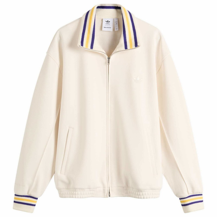 Photo: Adidas Men's x Wales Bonner Jabbar Track Top in Chalk White