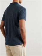 Sunspel - Slim-Fit Linen Polo Shirt - Blue