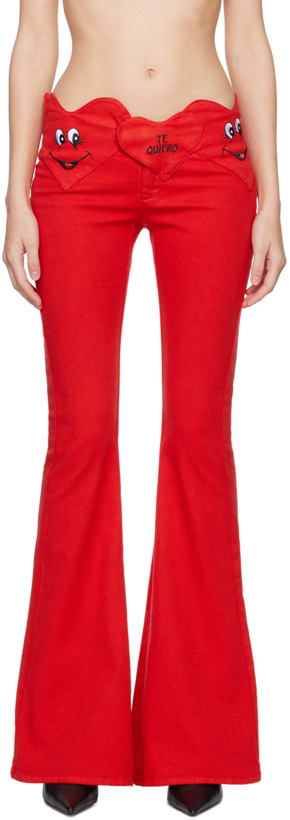 Photo: Abra Red Corazon Denim Trousers