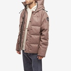 Canada Goose Men's Dynaluxe Wool Macmillan Parka Jacket in Quicksand Melange