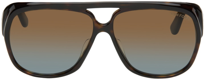 Photo: TOM FORD Brown Jayden Sunglasses