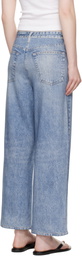 rag & bone Blue Wide Miramar Andi Sweatpants