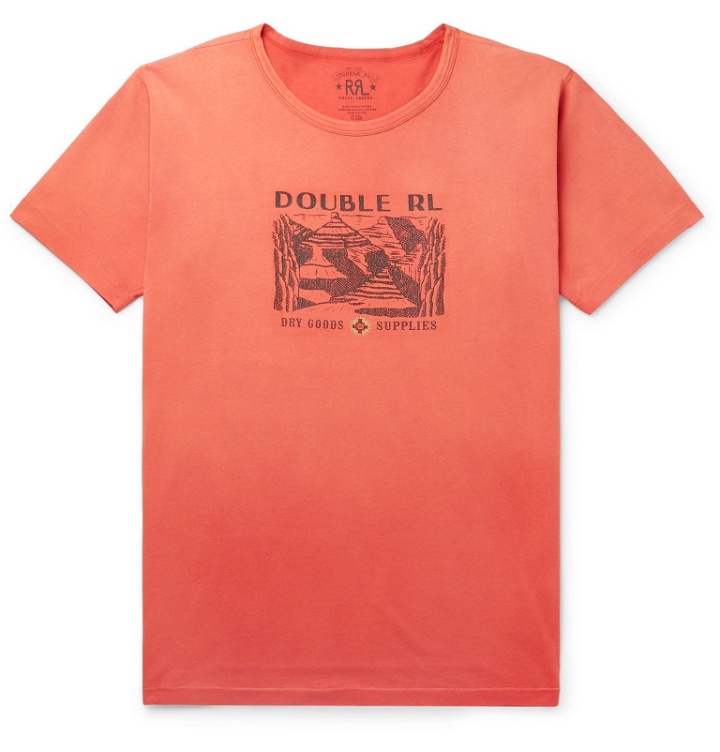 Photo: RRL - Printed Cotton-Jersey T-Shirt - Red