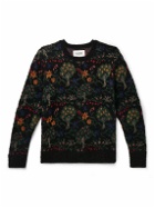 Corridor - Forest Jacquard-Knit Sweater - Black