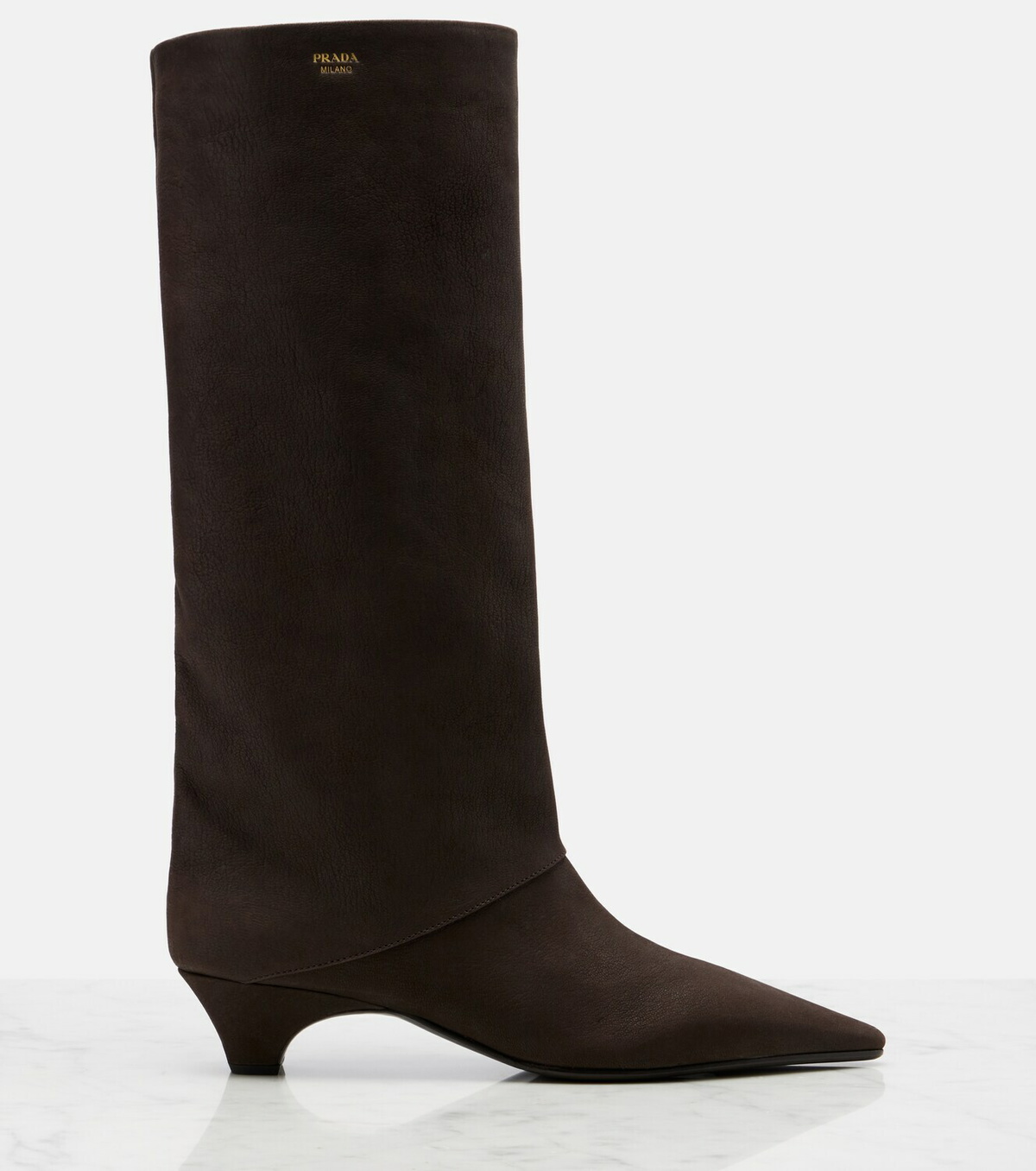 Prada Leather knee-high boots