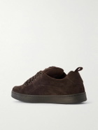 CELINE - Huntington Suede and Mesh Sneakers - Brown