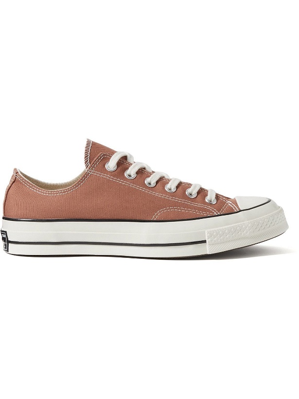 Photo: Converse - Chuck 70 Recycled Canvas Sneakers - Brown