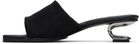 Nicole Saldaña Black Sarah Heeled Sandals