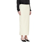 TOTEME Off-White Light Wool Maxi Skirt