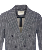 Circolo 1901 Double Breasted Striped Jacket