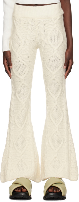 Photo: determ; Off-White Flared Lounge Pants