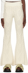 determ; Off-White Flared Lounge Pants