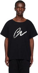 Greg Lauren Black 'GL' T-Shirt