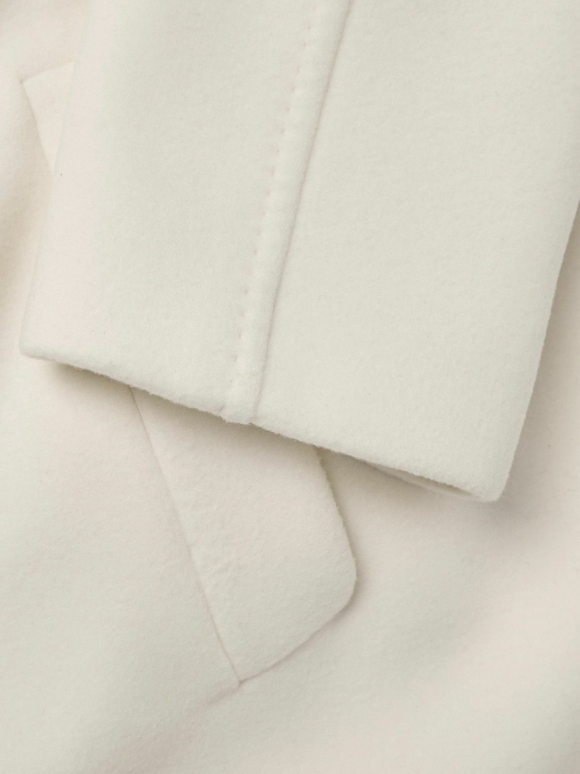 TOM FORD - Double-Breasted Cashmere Coat - White