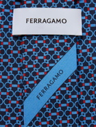 FERRAGAMO - 8cm Printed Silk-Twill Tie