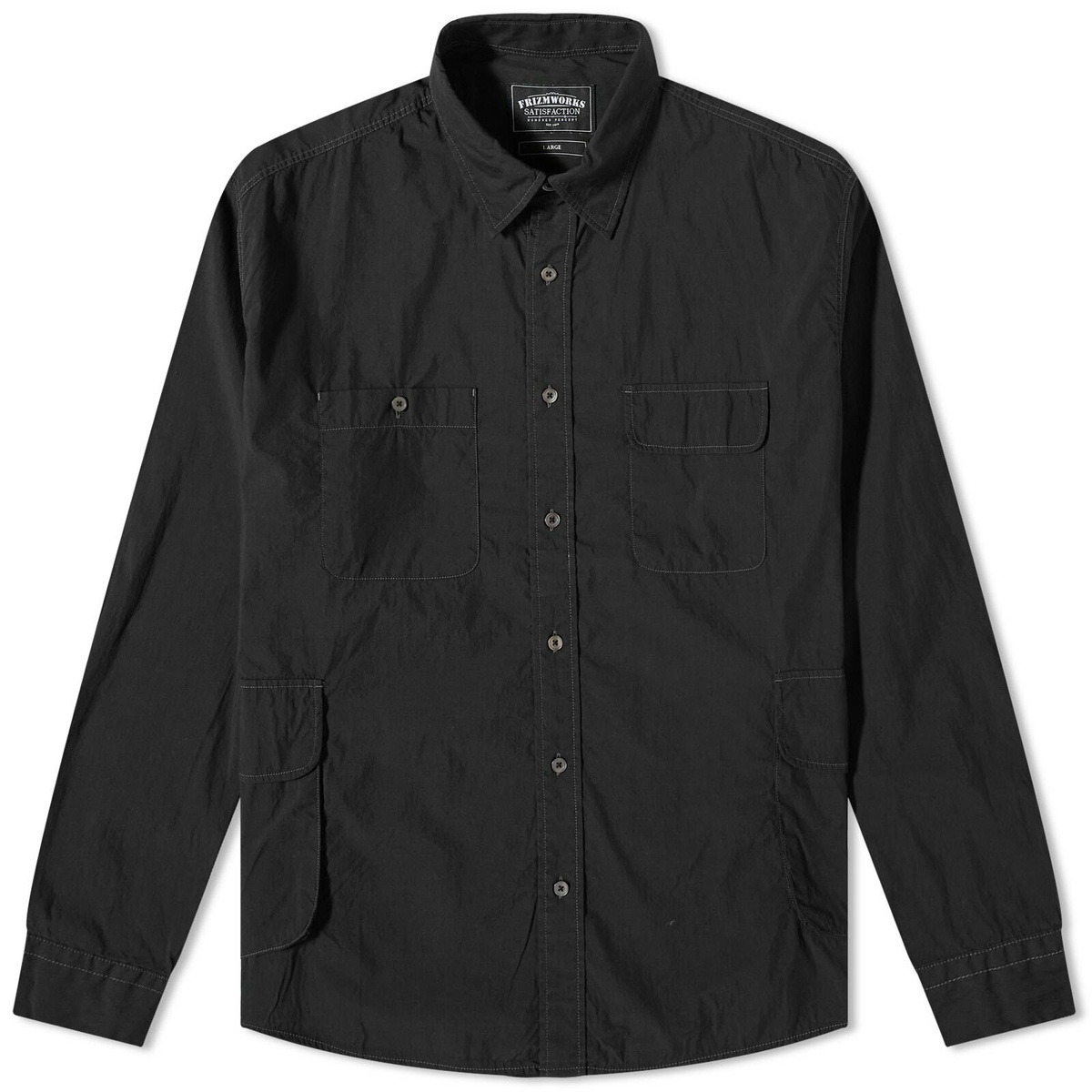 FrizmWORKS Men's Multi Pocket Shirt in Black FrizmWORKS