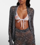 Missoni Sequined lamé cardigan