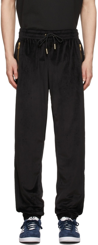 Photo: adidas Originals Black Velour Track Pants