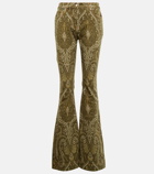 Etro - Paisley mid-rise bootcut jeans
