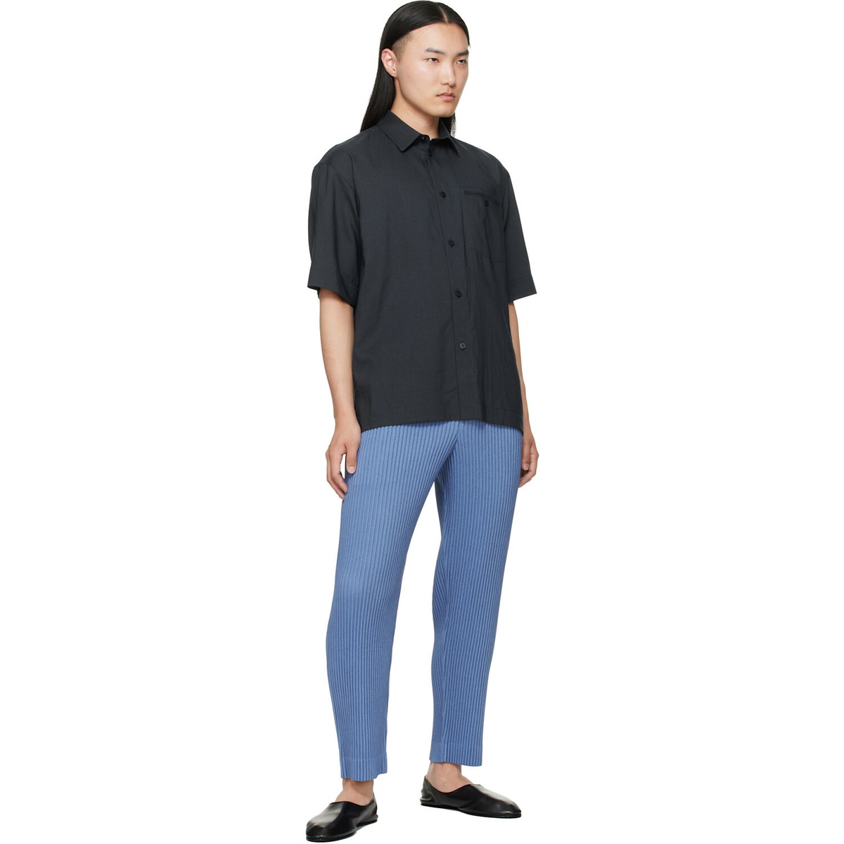 HOMME PLISSÉ ISSEY MIYAKE Gray PL Ramie Shirt