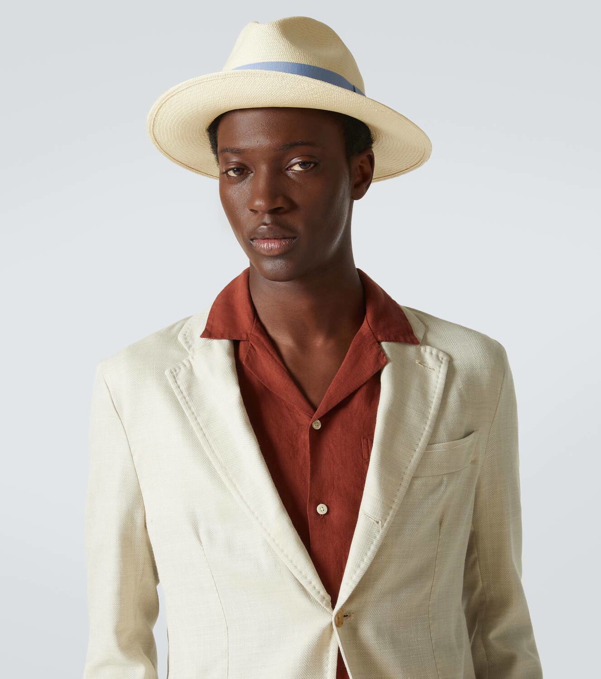 Frescobol Carioca Rafael straw Panama hat