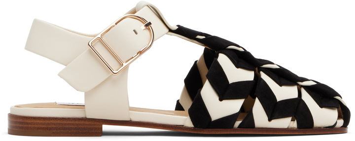 Photo: Gabriela Hearst Black & Off-White Willow Sandals