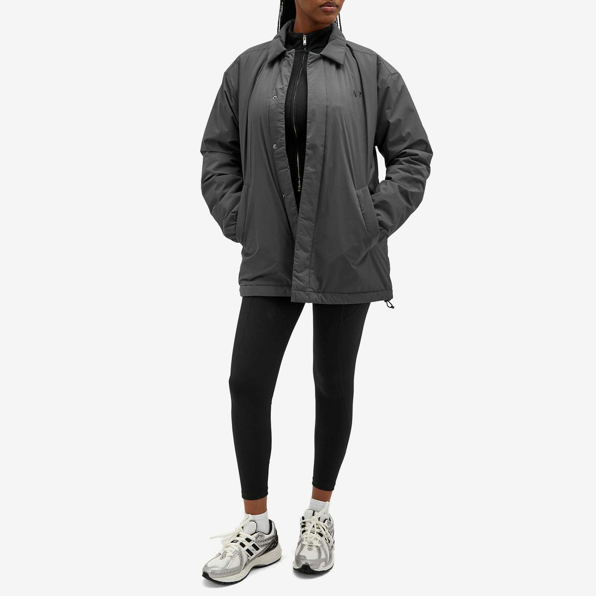 New Balance Coaches Jacket in Blacktop