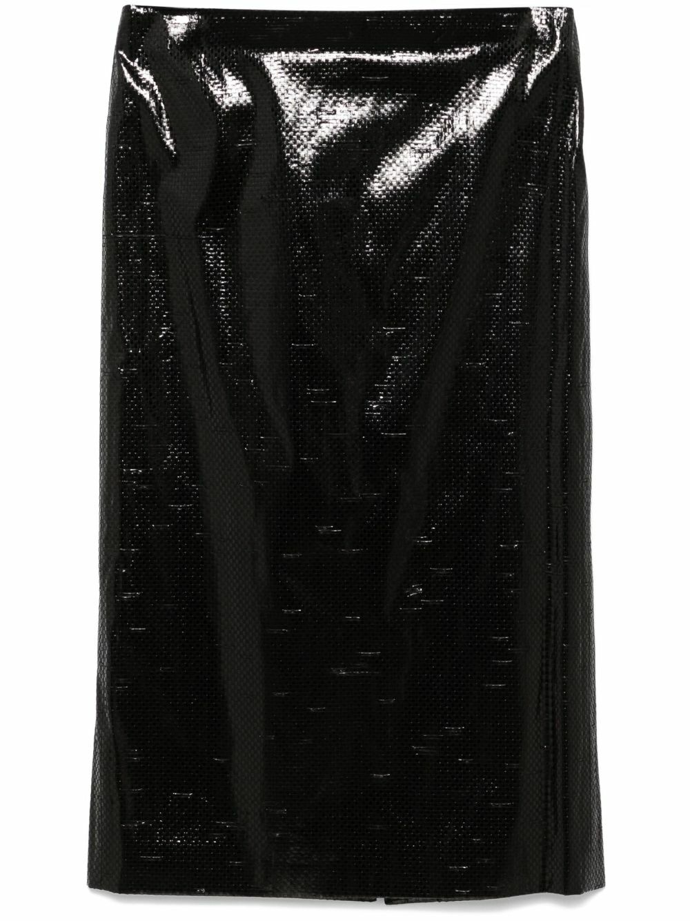 Alexander McQueen Patent Midi Skirt