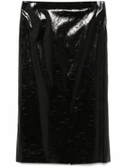 Alexander McQueen Patent Midi Skirt