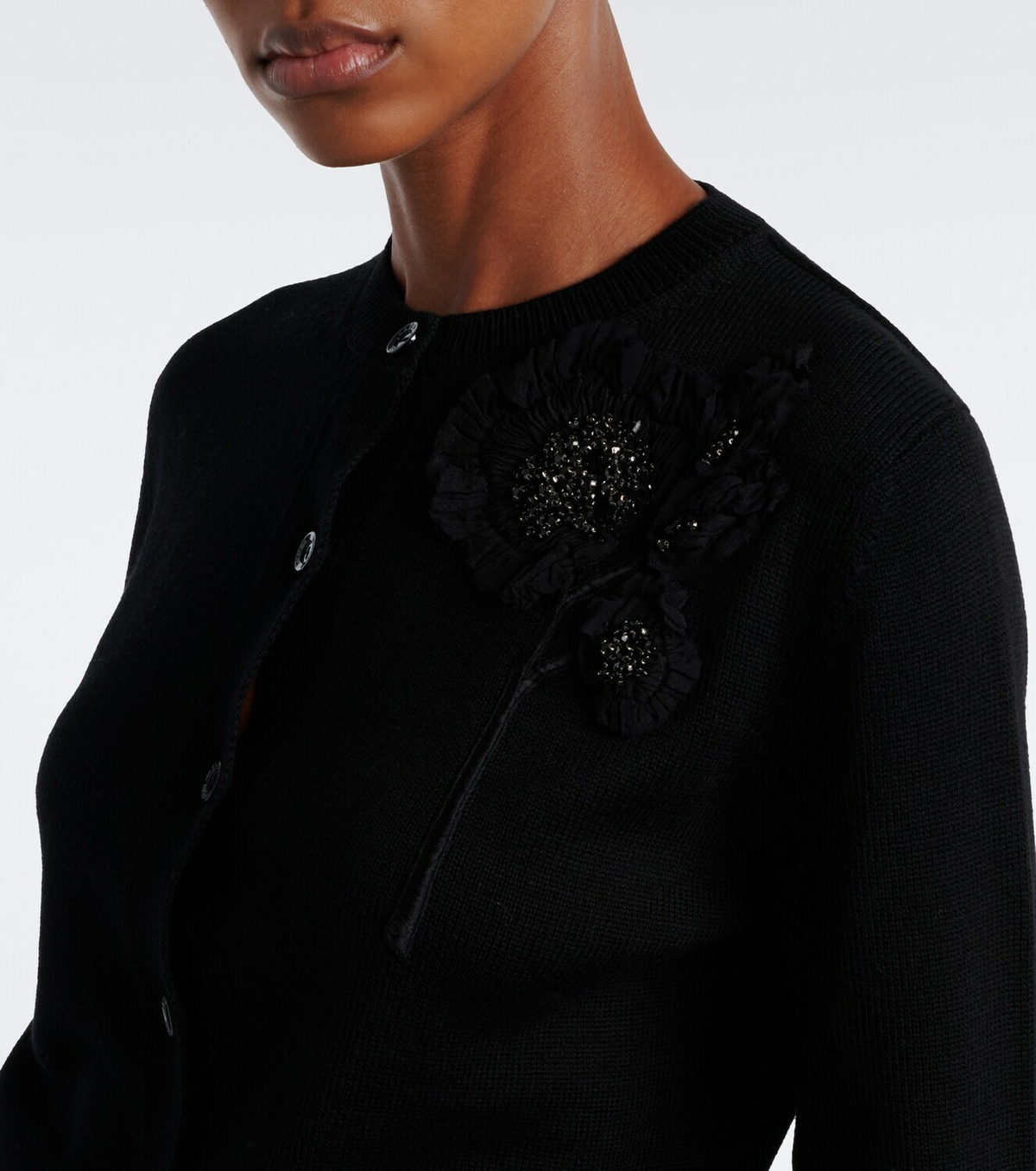 Erdem Beaded wool cardigan
