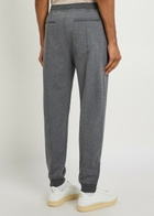 Brunello Cucinelli Tapered-leg Cotton-blend Sweatpants Grey