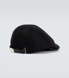 Giorgio Armani Wool and cashmere-blend flat cap