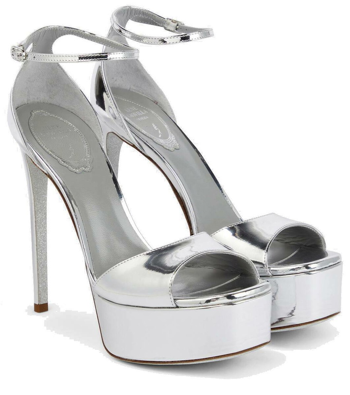 Photo: Rene Caovilla Anastasia mirrored leather platform sandals