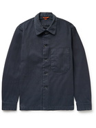 Barena - Herringbone Cotton Shirt Jacket - Blue