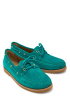 Gianvito Rossi Vande Suede Shoes Teal