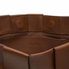 ST. Agni Women's Woven Large Tote in Chestnut 