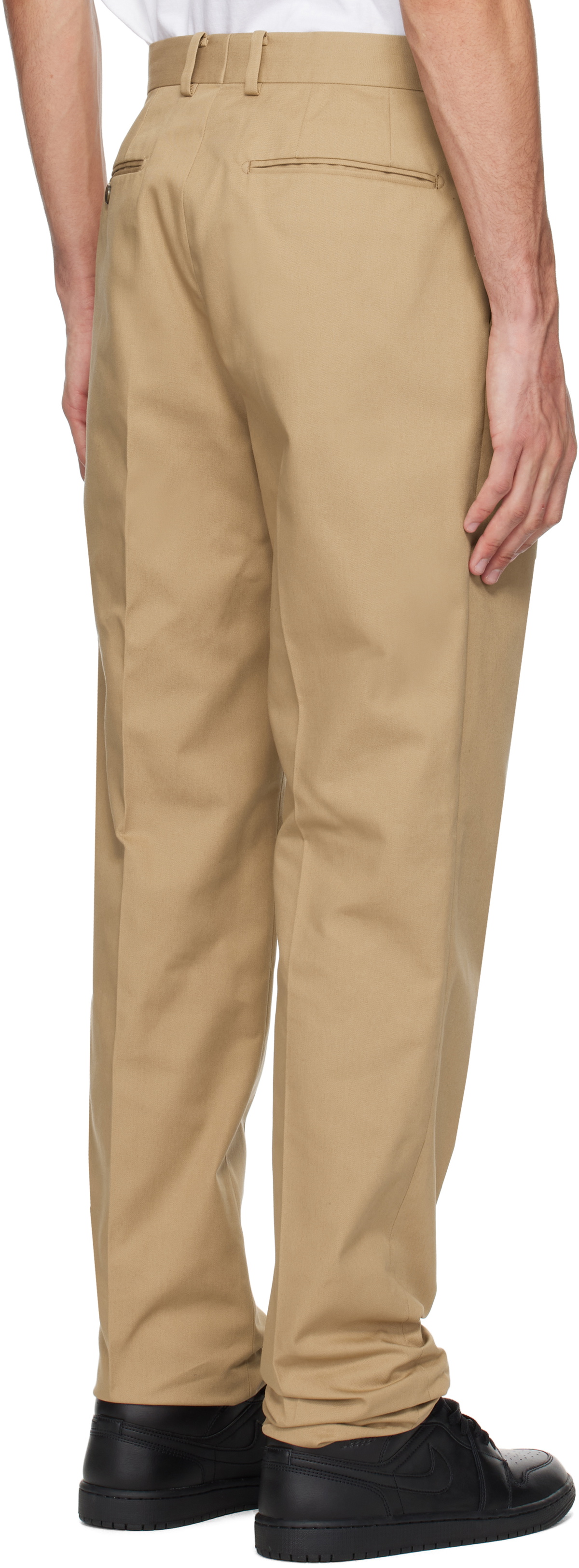 WACKO MARIA Tan Pleated Trousers