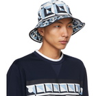 Dolce and Gabbana Blue and White Majolica Print Bucket Hat