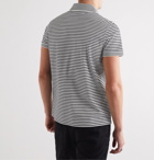 SAINT LAURENT - Striped Cotton-Piqué Polo Shirt - Multi