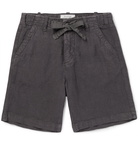 Hartford - Boys Ages 2 - 12 Linen-Chambray Drawstring Shorts - Men - Charcoal