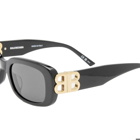 Balenciaga Men's Eyewear BB0310SK Sunglasses in Black/Grey