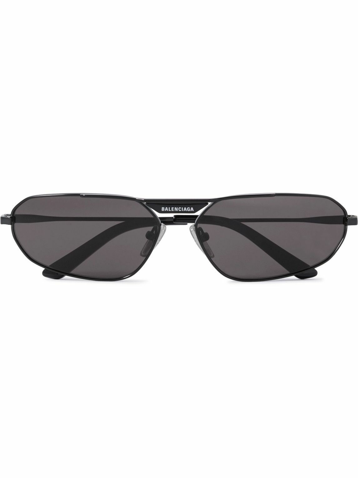 Balenciaga - Oval-Frame Metal Sunglasses Balenciaga
