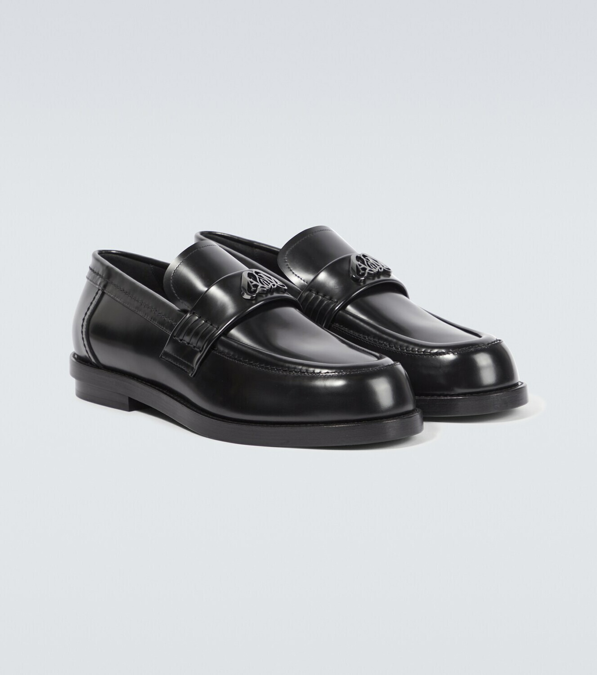 ローファー・オックスフォード Alexander McQueen Loafers Women Leather Black Alexander McQueen - Wander leather loafers Alexander McQueen