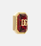 Dolce&Gabbana DG embellished clip-on earrings