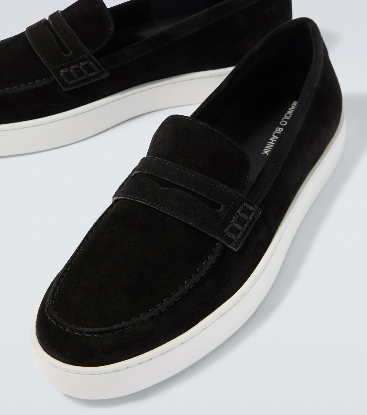 Manolo Blahnik Ellis suede loafers