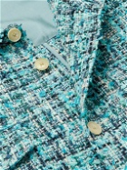 Auralee - Cotton-Blend Tweed Shirt Jacket - Blue