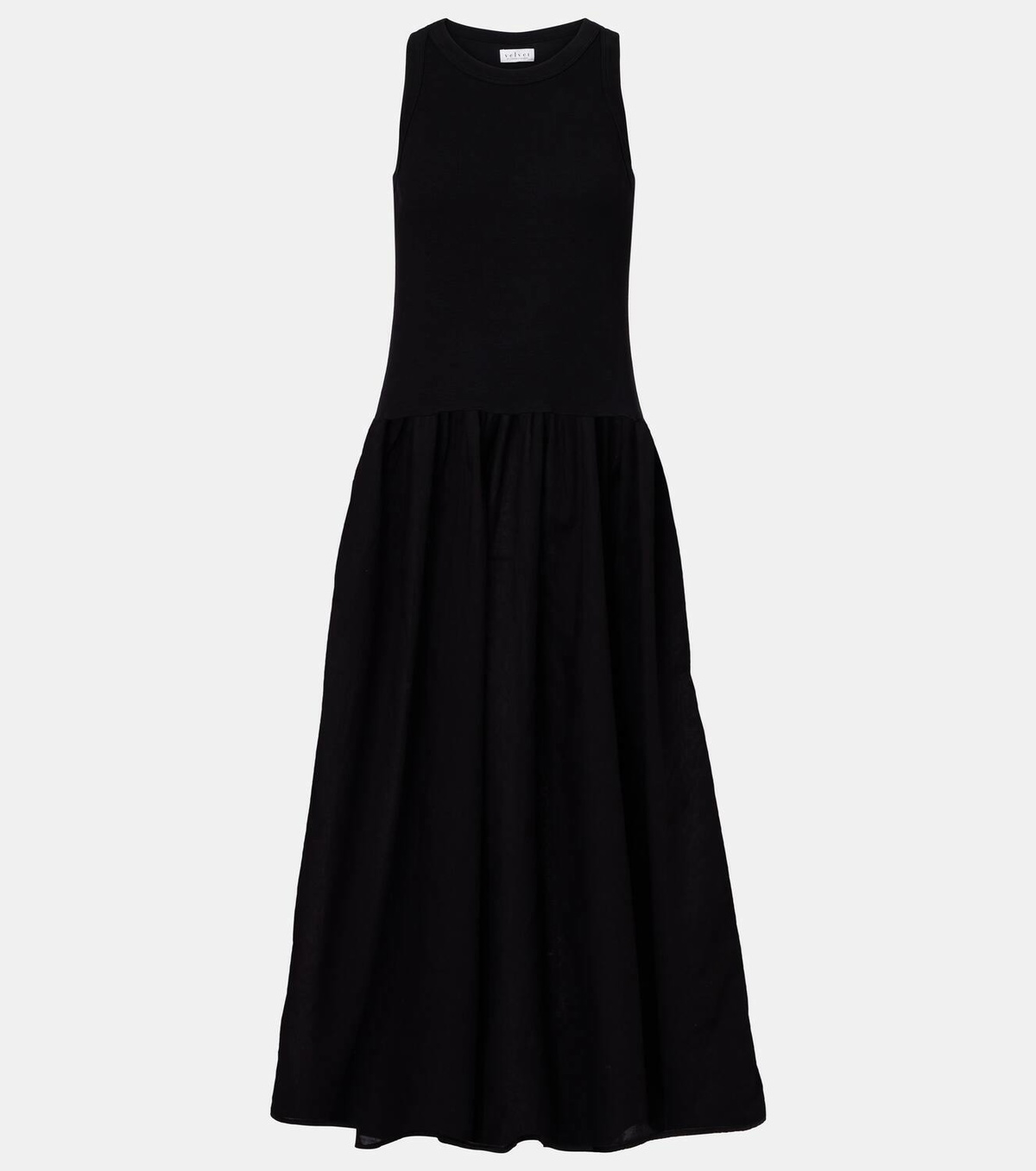 Velvet Amelia cotton-blend maxi dress